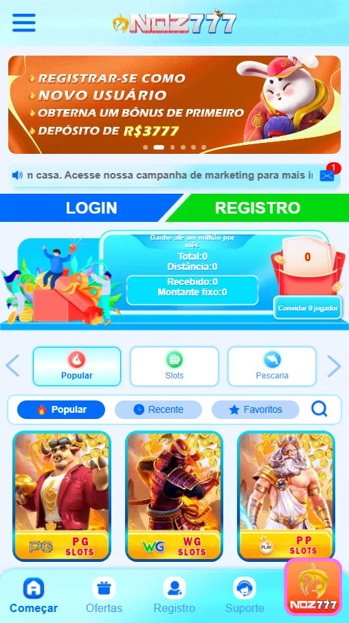 Usuário jogando no celular com o app Noz777